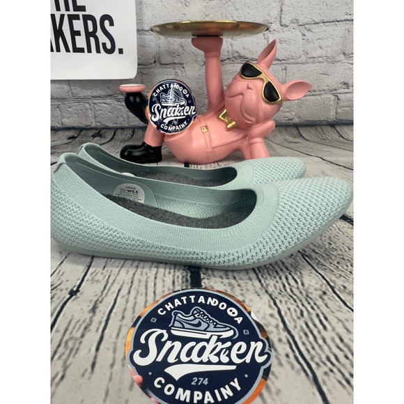 Allbirds Tree Breezers Womens 5.5 Mint Green Slip On Ballet Casual Flats NEW - Picture 3 of 8